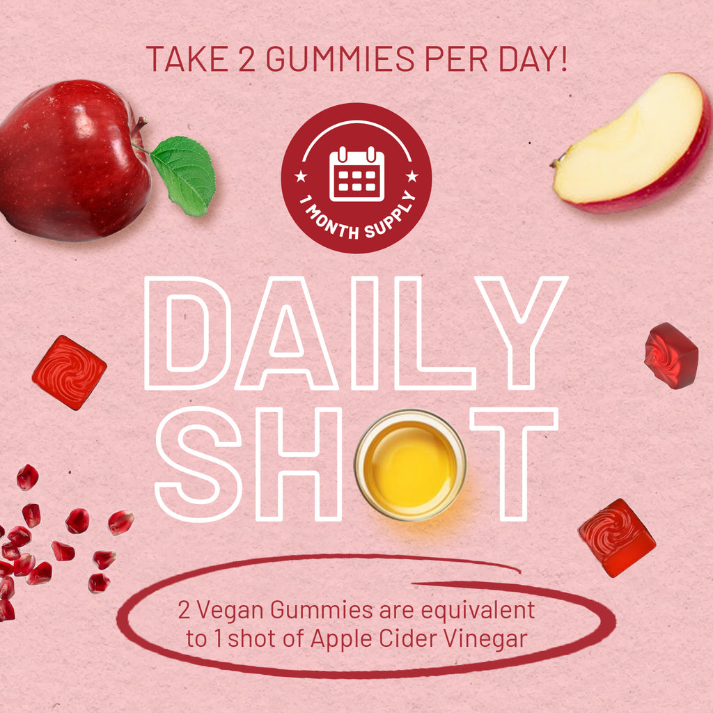 Delicious Vegan Apple Cider Vinegar Gummies - 1000mg, with Vitamin C & More!