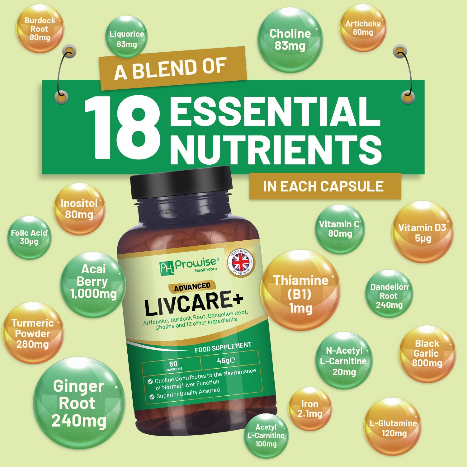 Advanced Livcare+ 60 Capsules: Ultimate Liver Cleanse & Detox Formula