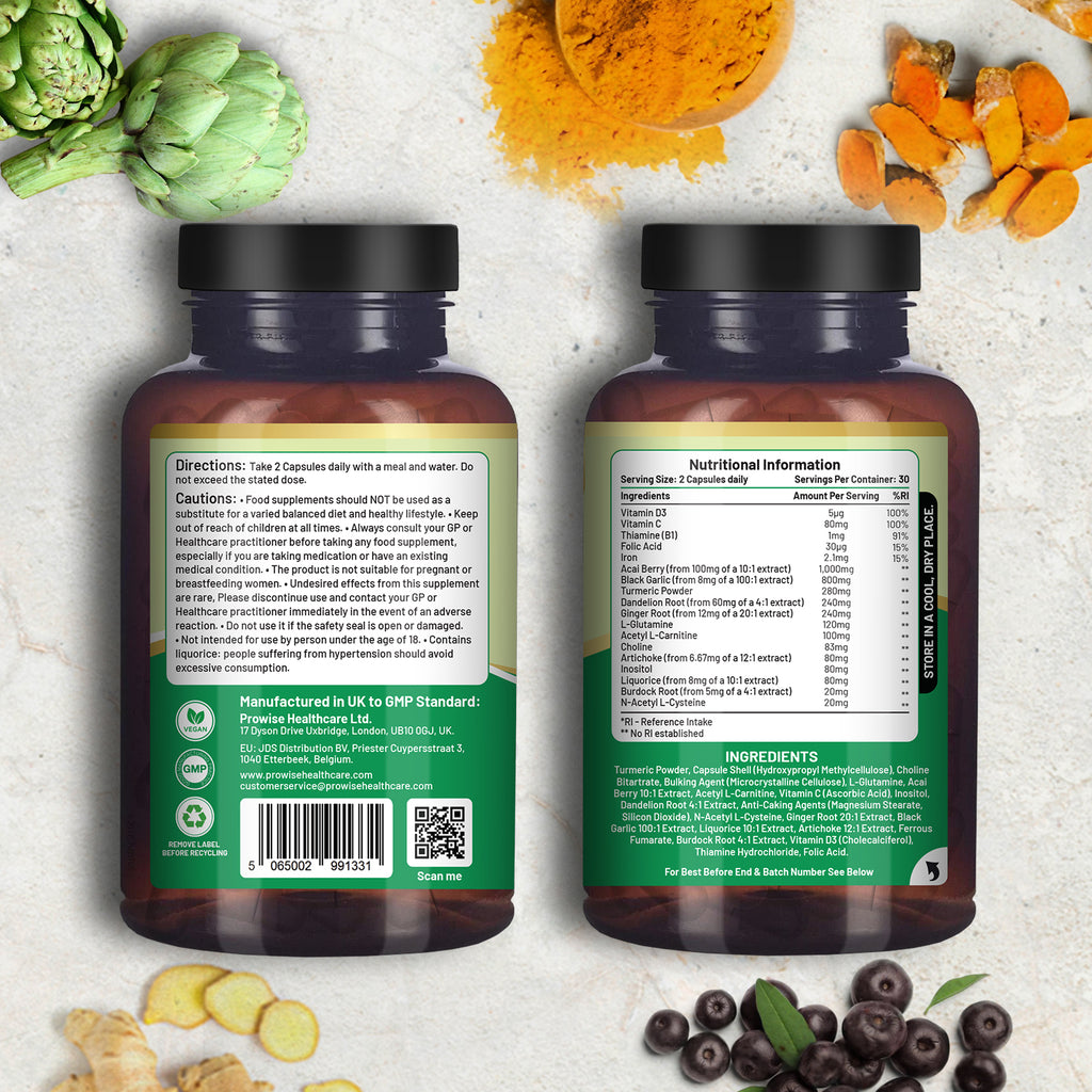 Advanced Livcare+ 60 Capsules: Ultimate Liver Cleanse & Detox Formula
