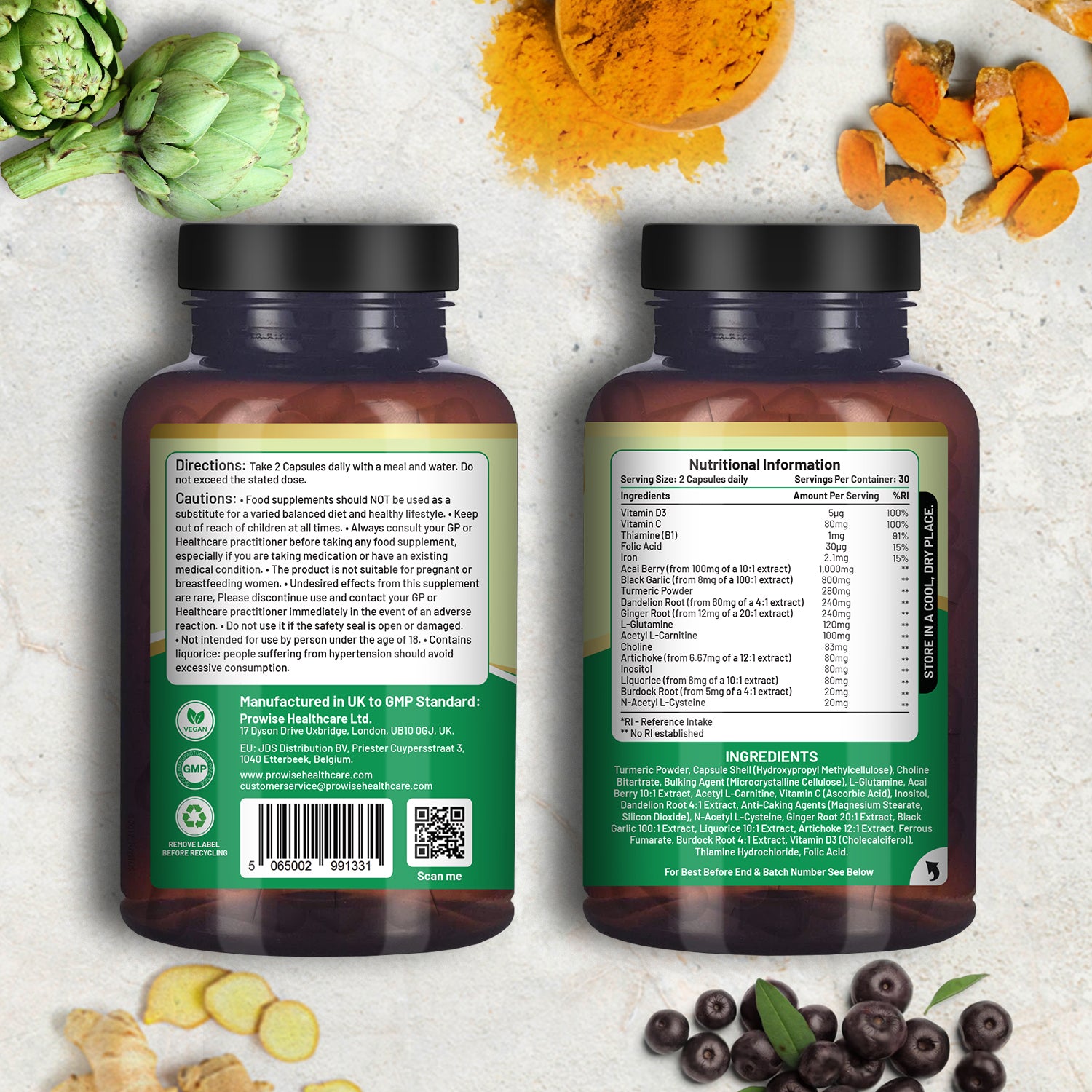 Advanced Livcare+ 60 Capsules: Ultimate Liver Cleanse & Detox Formula