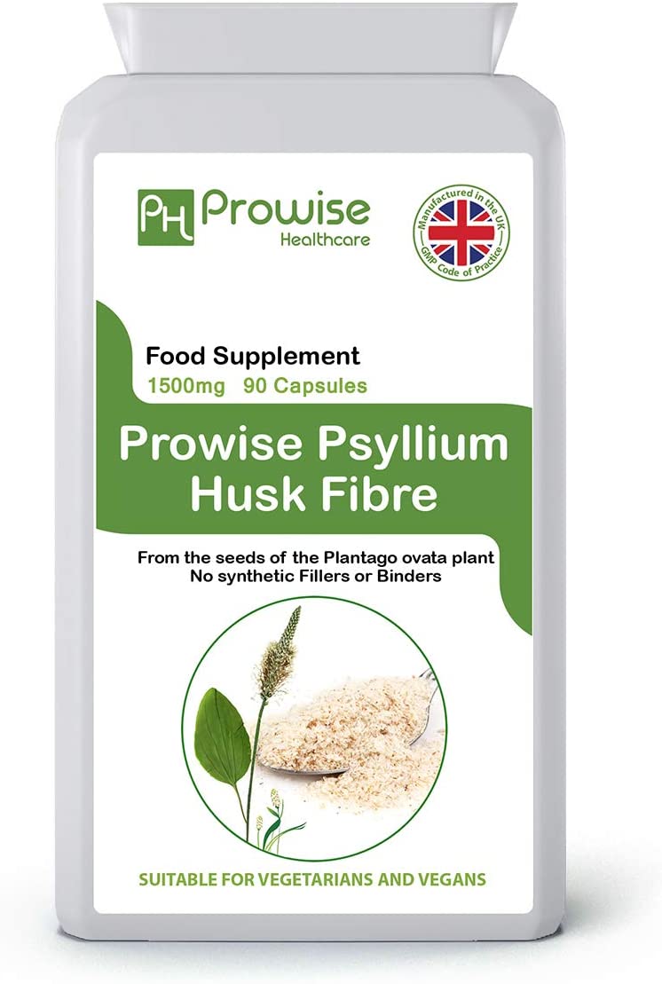 Prowise Psyllium Husks 750mg - 90 Vegan Capsules for Digestive Health