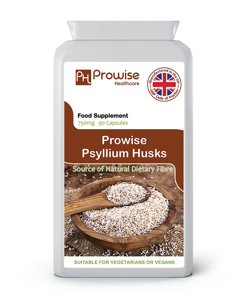 Prowise Psyllium Husks 750mg - 90 Vegan Capsules for Digestive Health