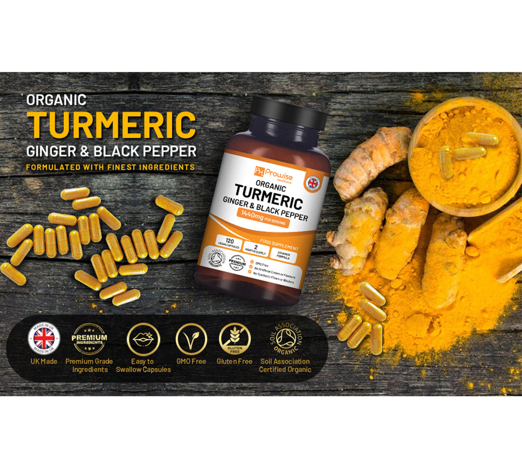 Ultimate Prowise Turmeric Curcumin 1440mg with Black Pepper & Ginger