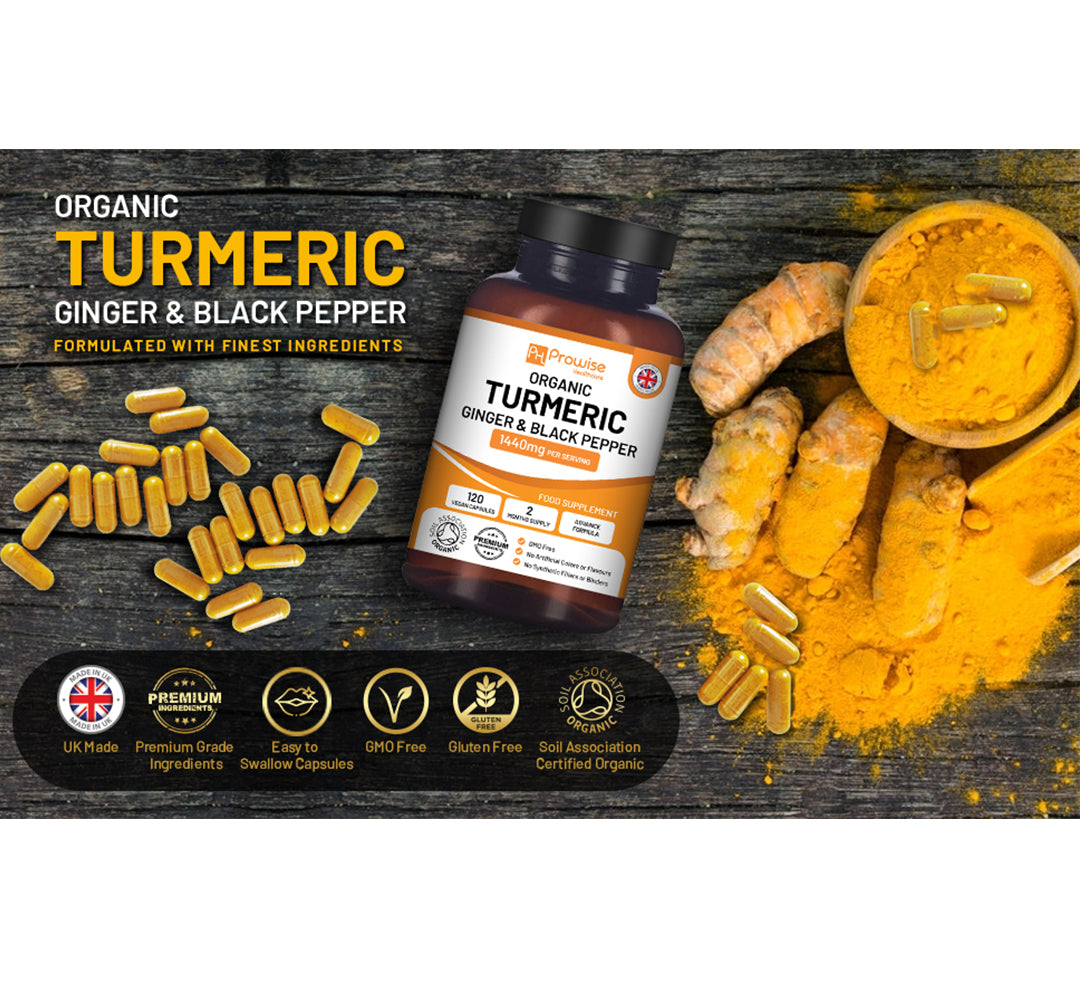 Ultimate Prowise Turmeric Curcumin 1440mg with Black Pepper & Ginger