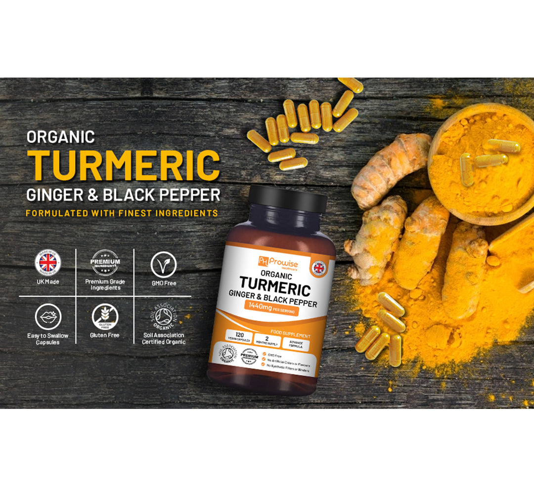 Ultimate Prowise Turmeric Curcumin 1440mg with Black Pepper & Ginger