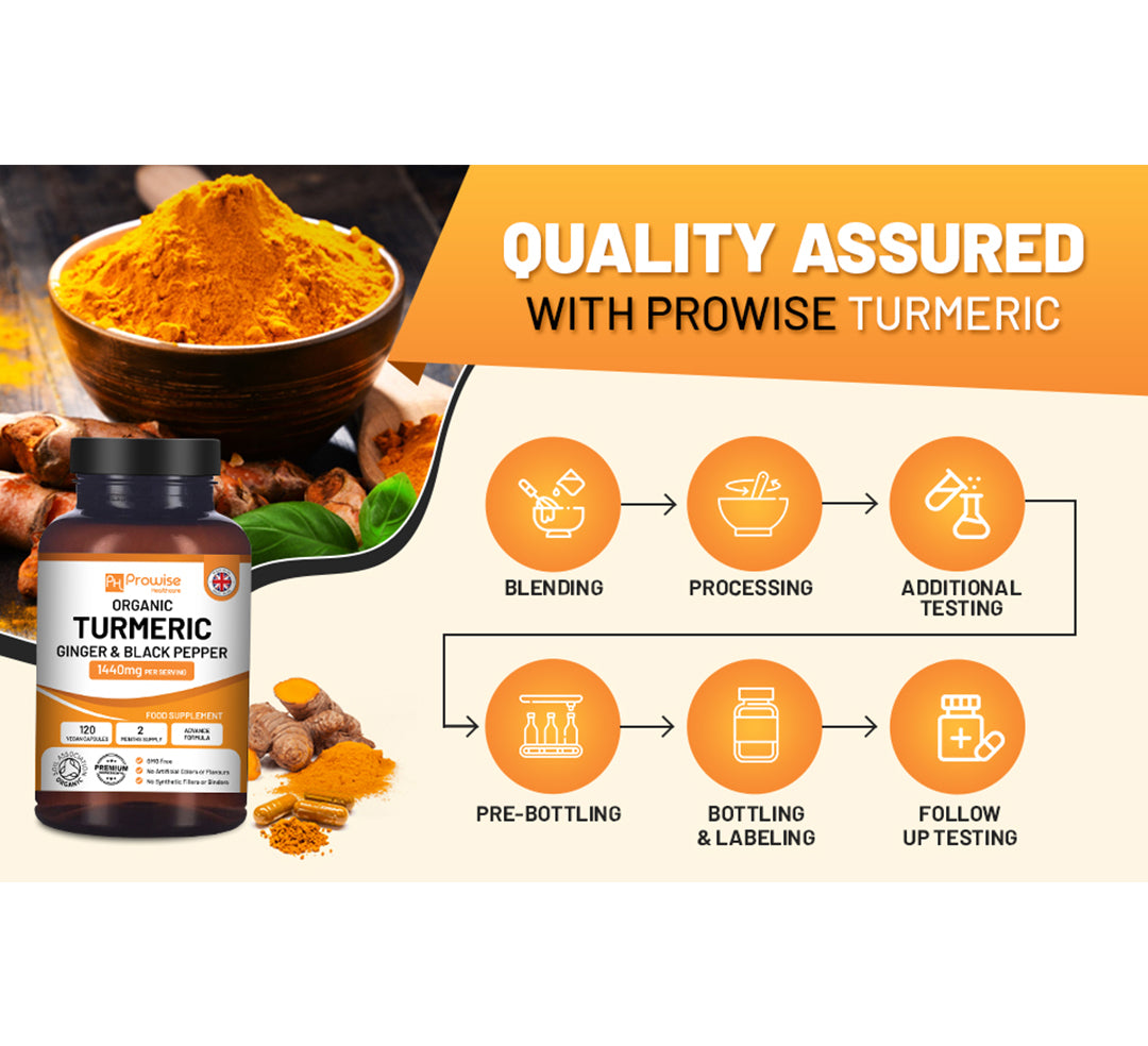 Ultimate Prowise Turmeric Curcumin 1440mg with Black Pepper & Ginger