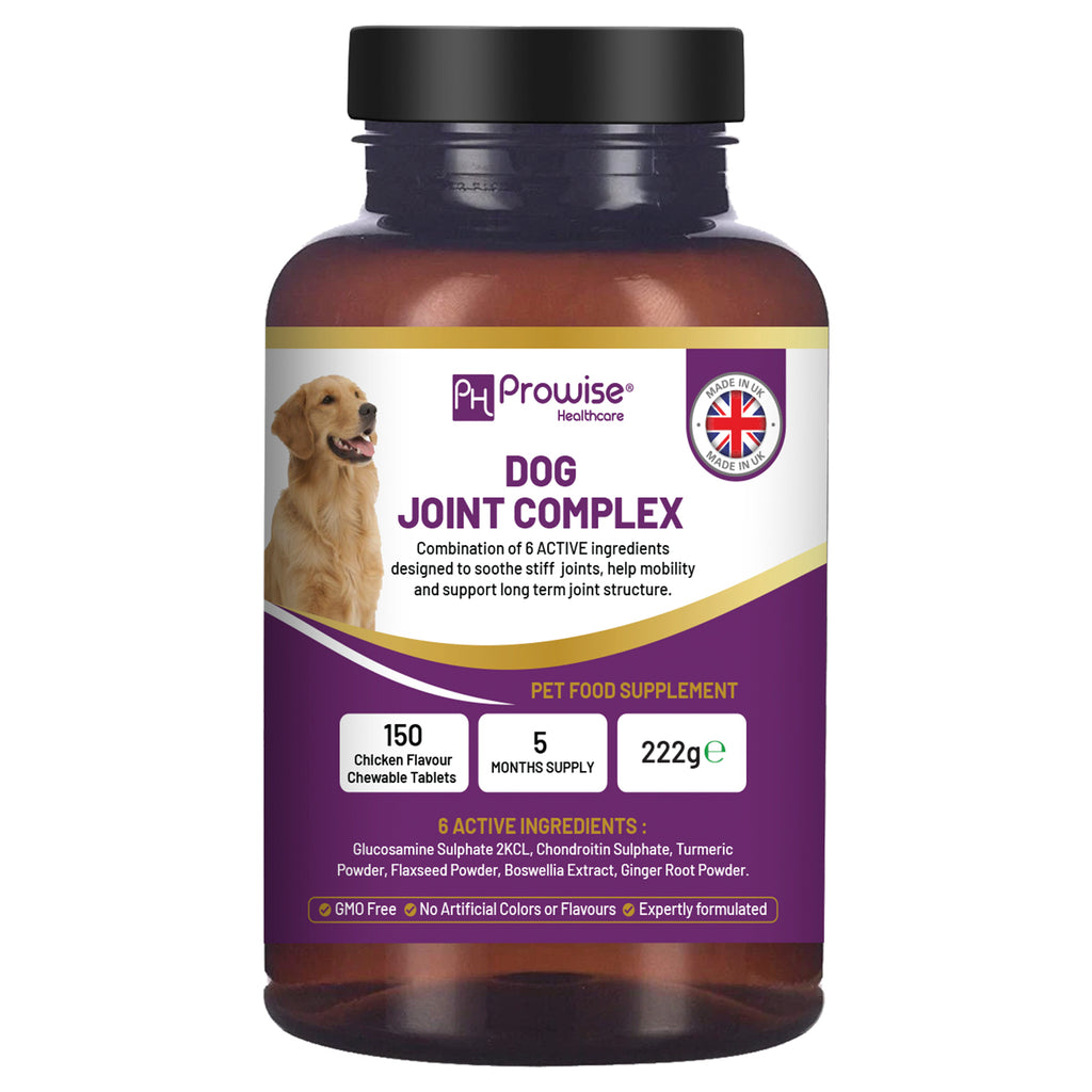 Joint Support for Dogs: 150 Chewable Tablets, 5-Month Supply | Prowise UK