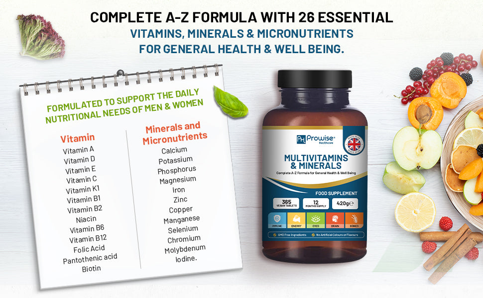 Ultimate A-Z Vegan Multivitamins & Minerals - 365 Daily Wellness Tablets