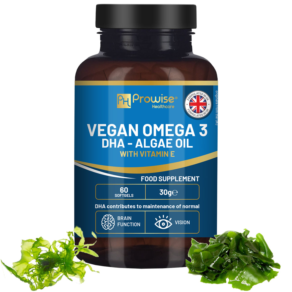 Prowise Vegan Omega-3 DHA Softgels - Sustainable Algae Oil + Vitamin E