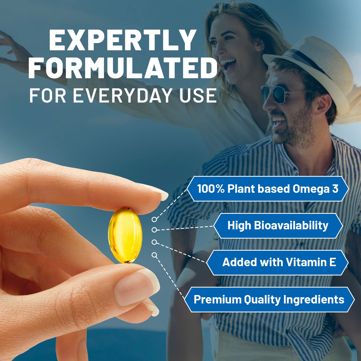 Prowise Vegan Omega-3 DHA Softgels - Sustainable Algae Oil + Vitamin E