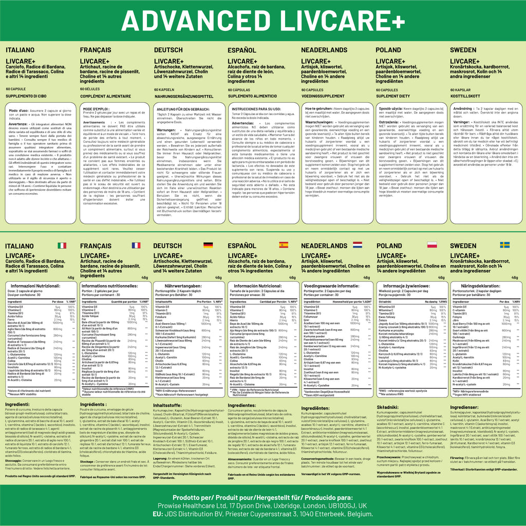 Advanced Livcare+ 60 Capsules: Ultimate Liver Cleanse & Detox Formula